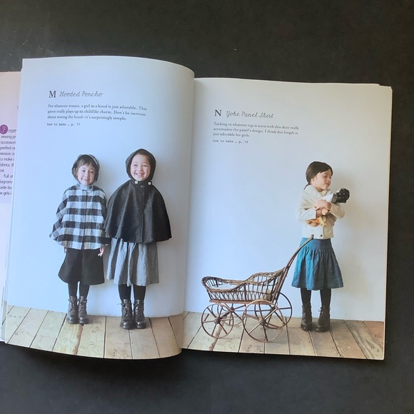 Japanese Sewing Patterns for Children Linen Wool Cotton Kids Book - Picture 9 of 14